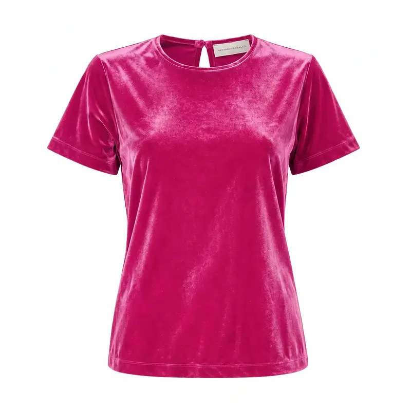 CARMEN – T-shirt in Ciniglia Fucsia