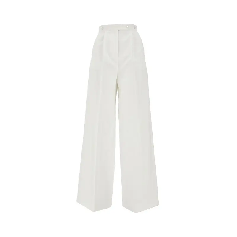 Pantalone in cotone con piega